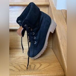 NIB Women's LUCKY BRAND LK-JINNY2 Suede Chukka Lace Up Ankle Boots size 9.5